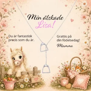 Halsband med stigbyglar Smyckekort – Designa ditt eget