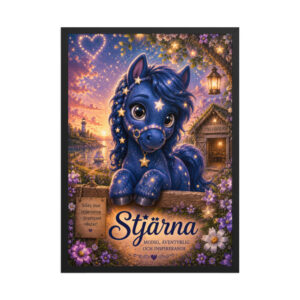 Inramad Poster – Stjärna