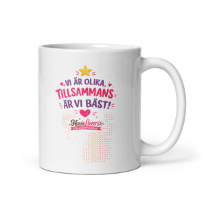 White glossy mug